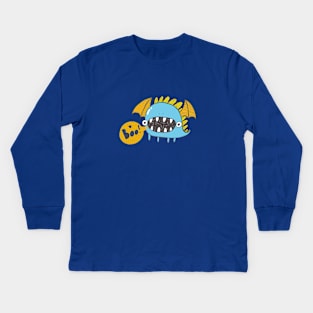 Flying Monster Calling Boo... Kids Long Sleeve T-Shirt